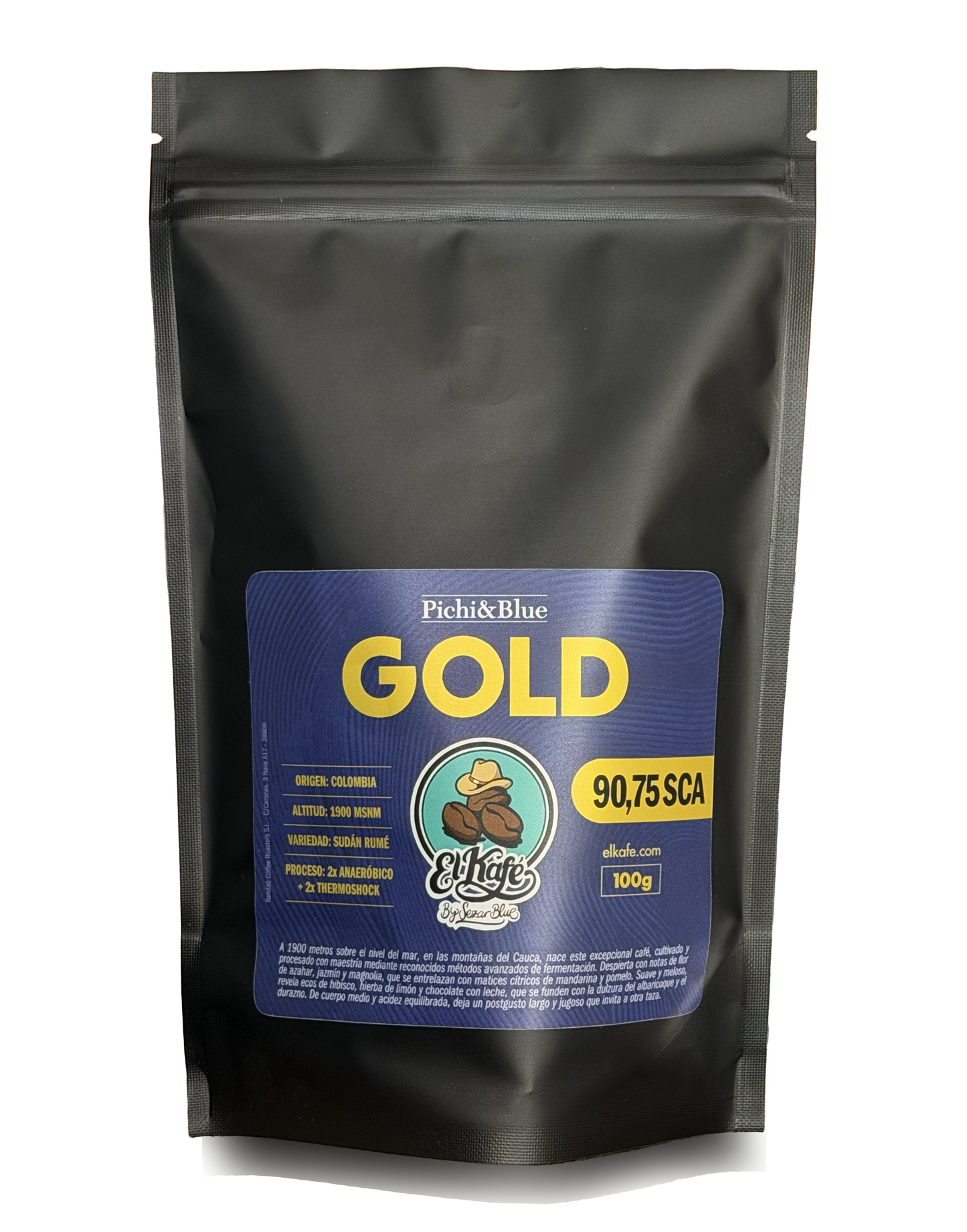 Colombia Sudán Rumé 90,75 SCA Café de Competición de Wilton Benítez
